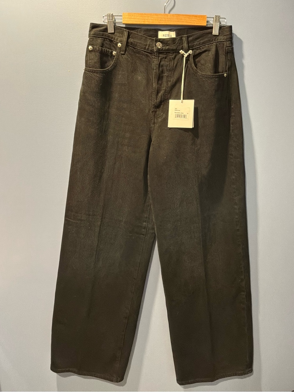 Pistola Black Wide, Bow-Leg Jeans